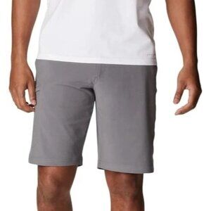 NEW Columbia Men's 30x10 Omni-Shade Gray Cargo Outdoor Shorts